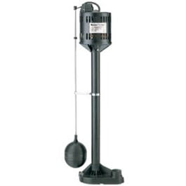 Master Plumber, Automatic Pedestal Sump Pump, Thermoplastic, 1/3-HP Motor, 3,480-GPH